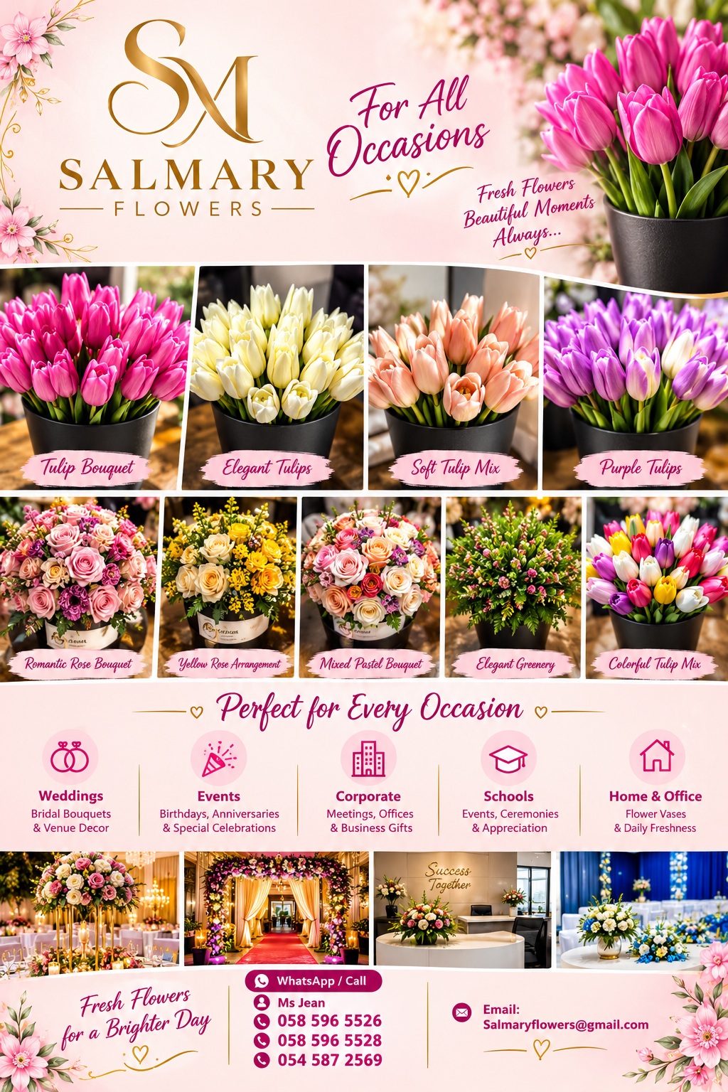Salmary Flowers brochure